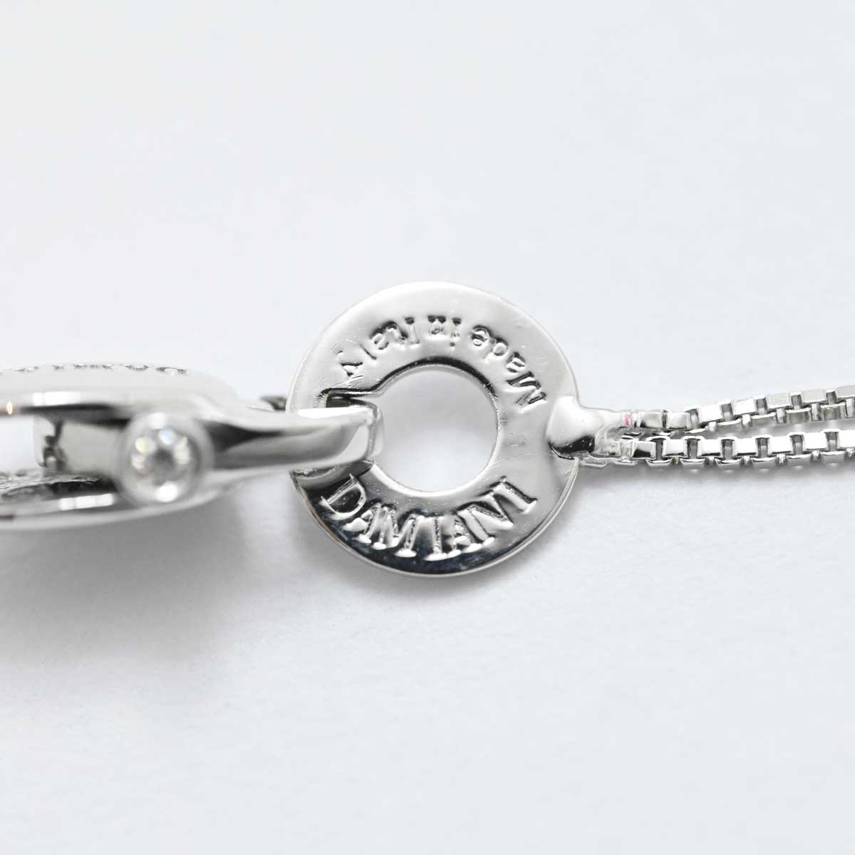 ダミアーニDAMIANI 750WG ホワイトゴールド ダイア クロス ネックレス レディース アクセサリー  3267