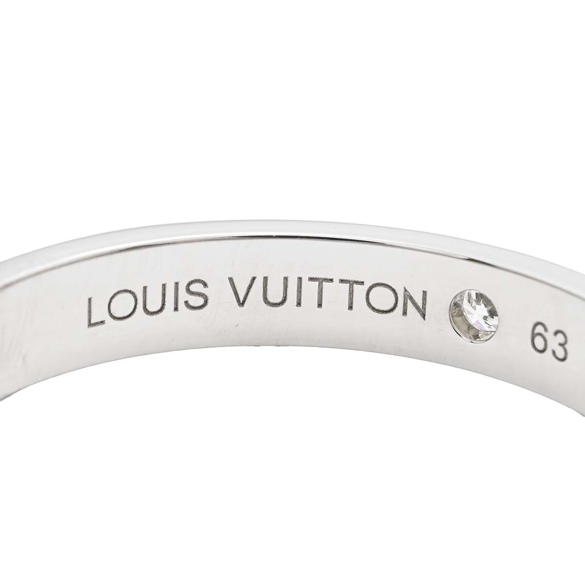 ルイヴィトン LOUIS VUITTON ＰＴ950 プラチナ プテットバーグアンプラントリング ダイヤ1P サイズ63 メンズ レディース  3576