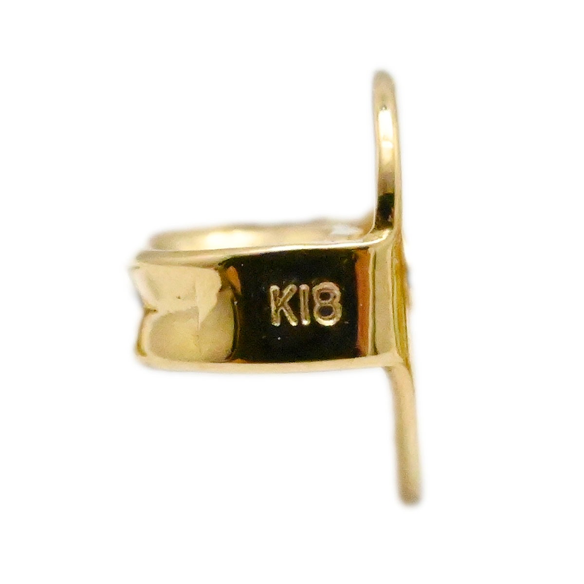 ポンテヴェキオ PONTE VECCHIO K18ＹG イエローゴールド エメラルド0.08ct ダイヤ0.01ct フラワーモチーフピアス レディース 3754