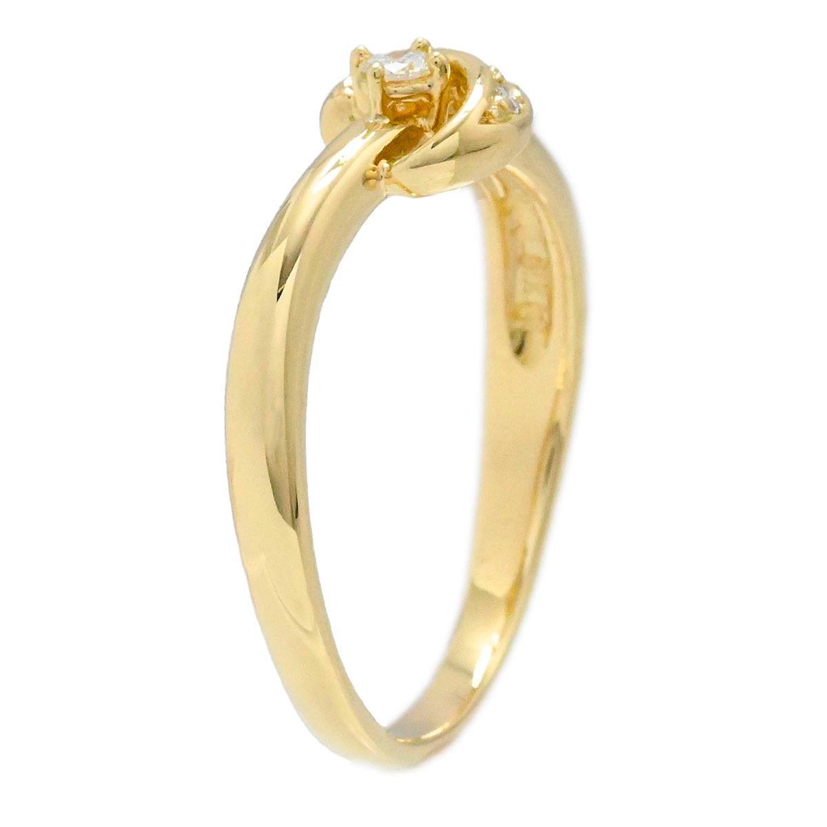 TASAKI タサキ K18 Vライン ダイヤモンド リング
