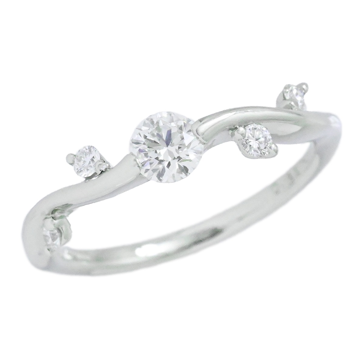 星の砂 HOSHINOSUNA Pt900 プラチナ ダイヤ0.34ct ダイヤモンド リング サイズ 9号 レディース  3995