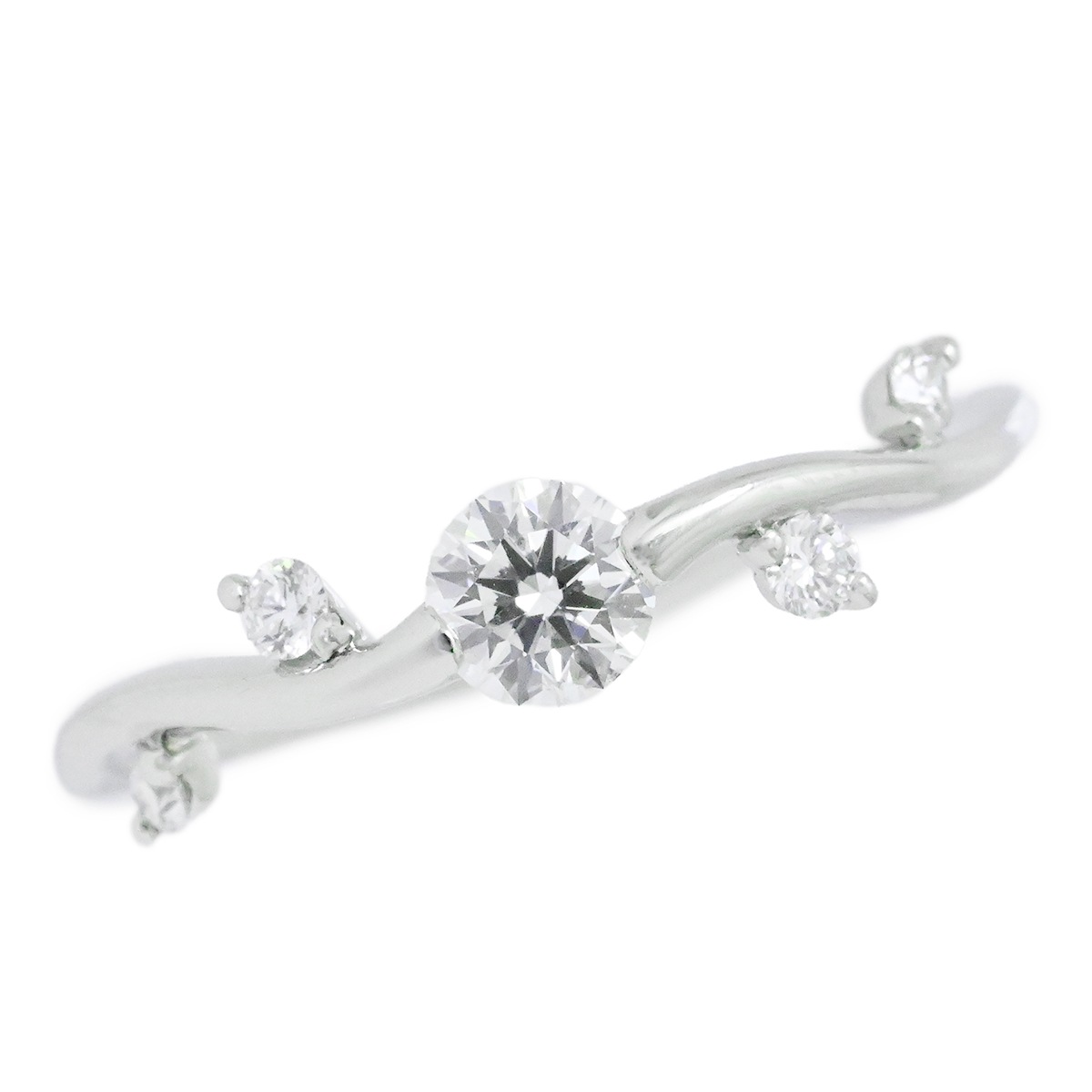 星の砂 HOSHINOSUNA Pt900 プラチナ ダイヤ0.34ct ダイヤモンド リング サイズ 9号 レディース  3995