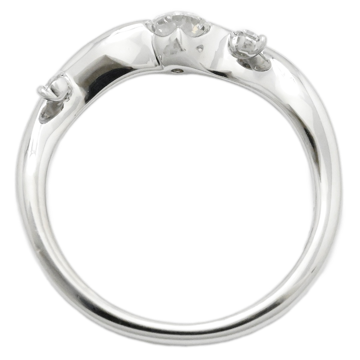 星の砂 HOSHINOSUNA Pt900 プラチナ ダイヤ0.34ct ダイヤモンド リング サイズ 9号 レディース  3995