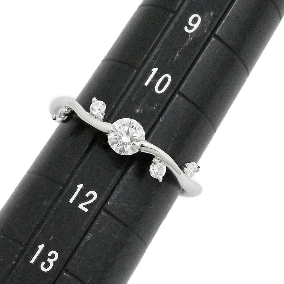 星の砂 HOSHINOSUNA Pt900 プラチナ ダイヤ0.34ct ダイヤモンド リング サイズ 9号 レディース  3995