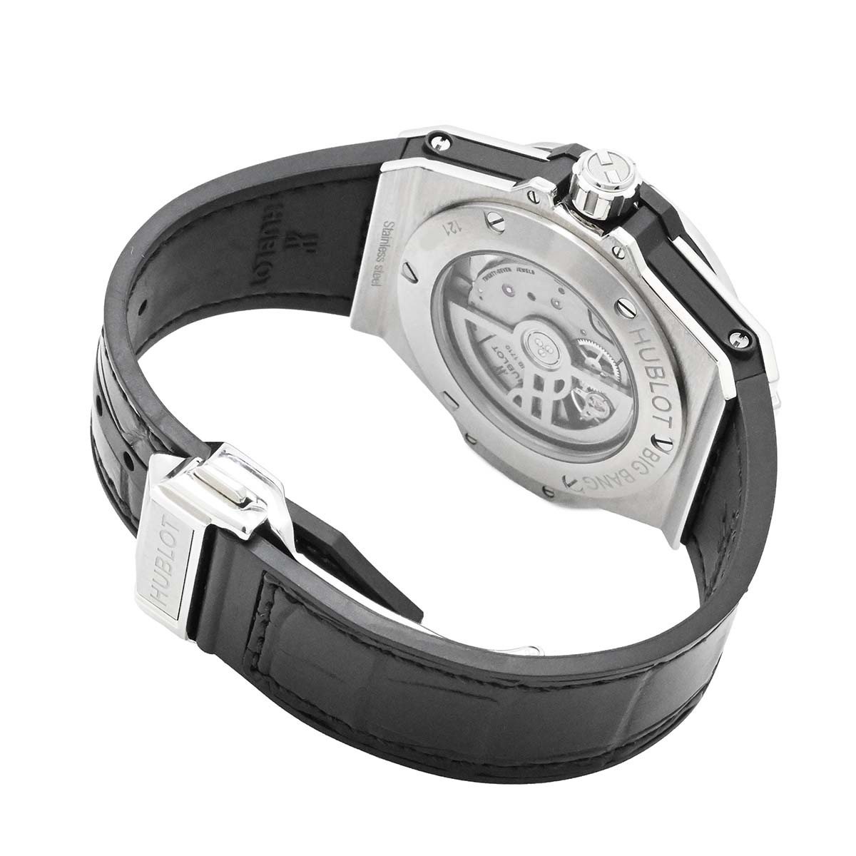 HUBLOT ウブロ ビッグバン ワンクリック オートマチック 自動巻き 39ミリ スチール×パヴェダイヤ 465.SX.1170.RX 465.SX.1170.RX 3556