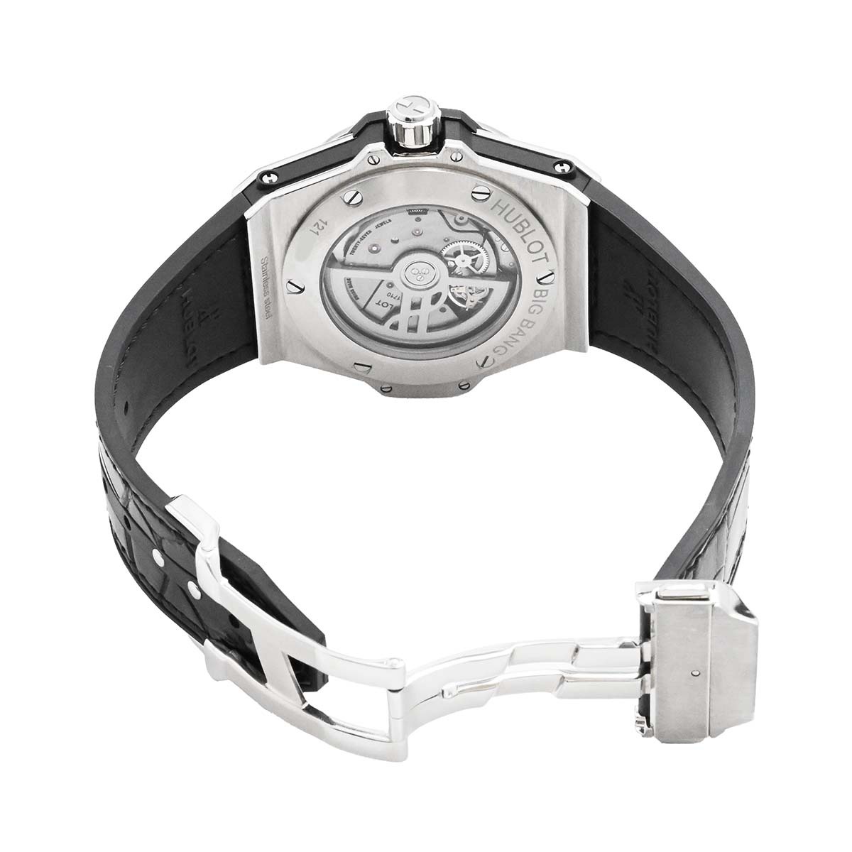 HUBLOT ウブロ ビッグバン ワンクリック オートマチック 自動巻き 39ミリ スチール×パヴェダイヤ 465.SX.1170.RX 465.SX.1170.RX 3556