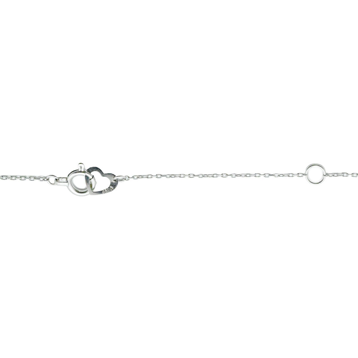 ポンテヴェキオ PONTE VECCHIO K18WG ホワイトゴールド ダイヤ0.16ct ハート ネックレス レディース  3698