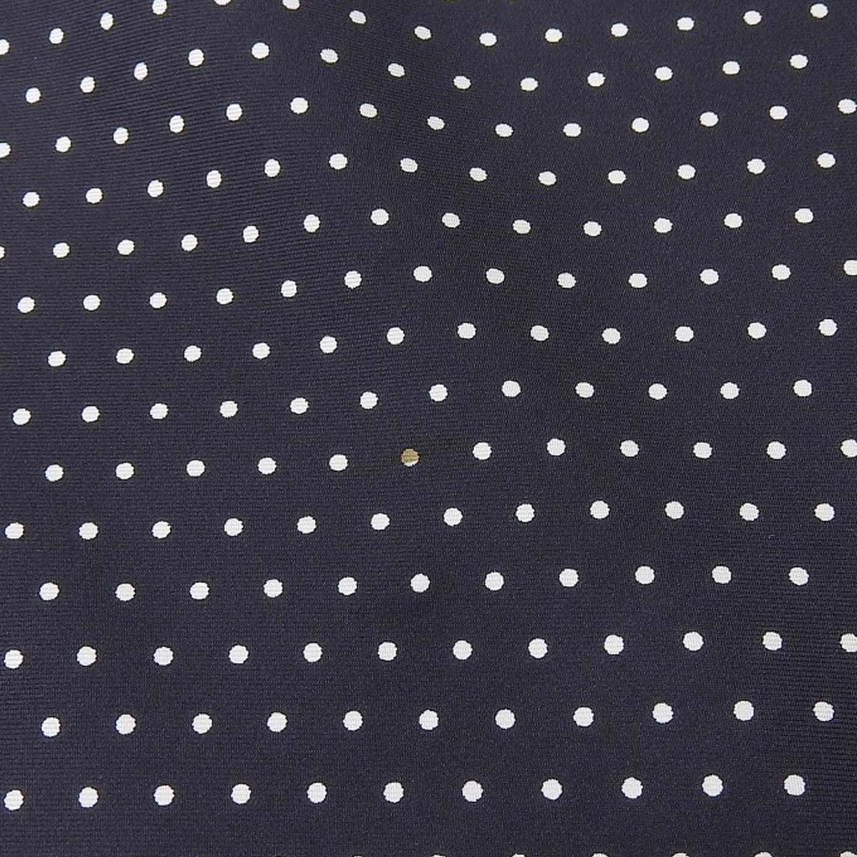 エルメス HERMES 水玉 鎖 リバーシブル スカーフ シルク ネイビー×レッド/ブラック×ホワイト メンズ 4674