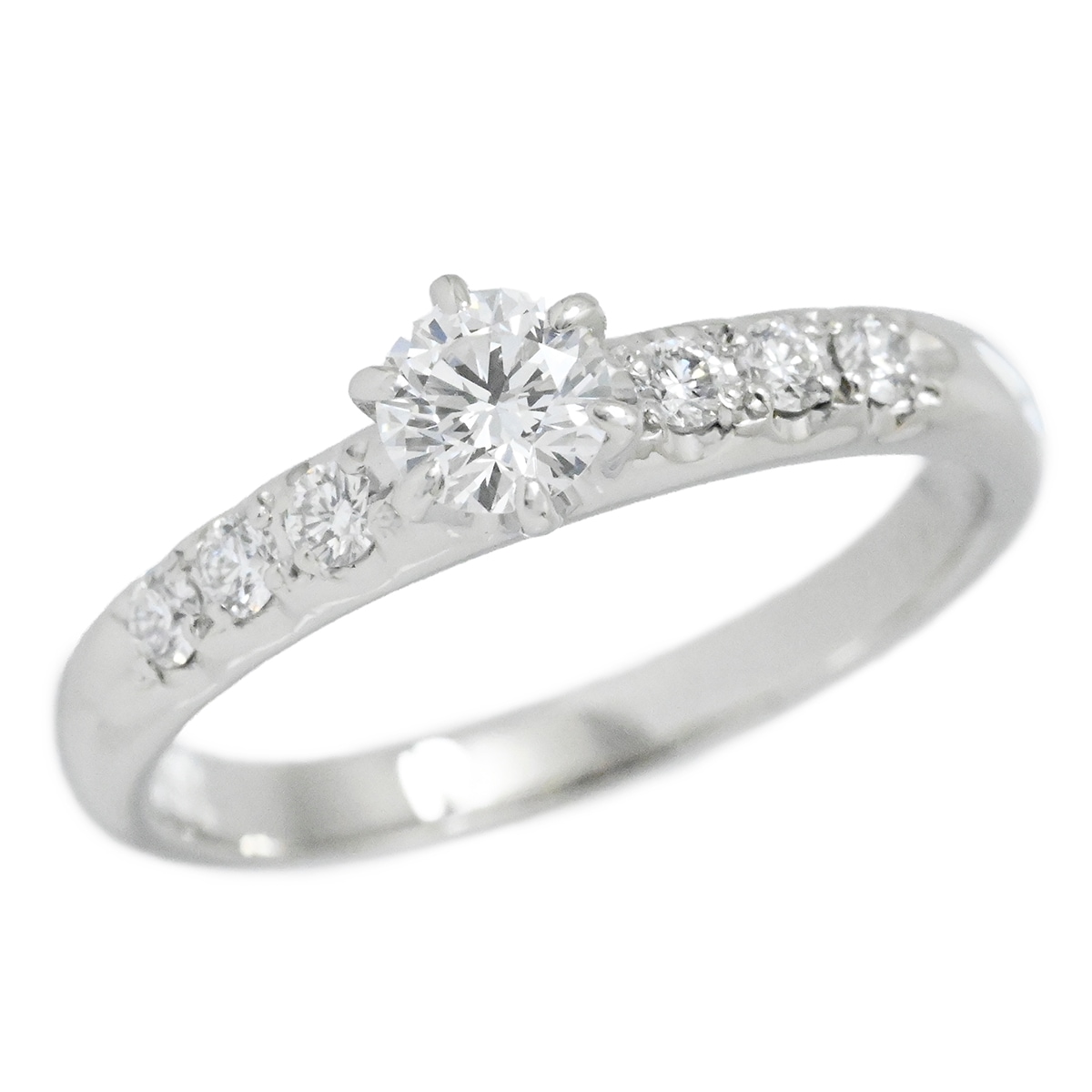 ミキモト Pt950 ダイヤモンドリング　プラチナ　ダイヤ ミキモト MIKIMOTO Pt950 プラチナ ダイヤ0.130ct 0.25ct 一粒