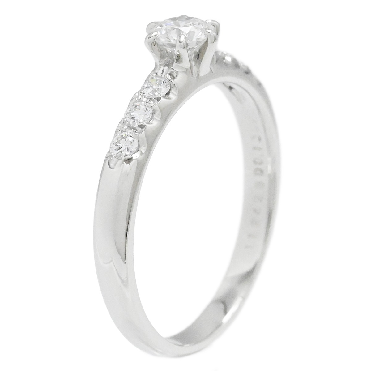 ミキモト MIKIMOTO Pt950 プラチナ ダイヤ0.130ct 0.25ct 一粒ダイヤモンド リング サイズ12号 レディース  3996