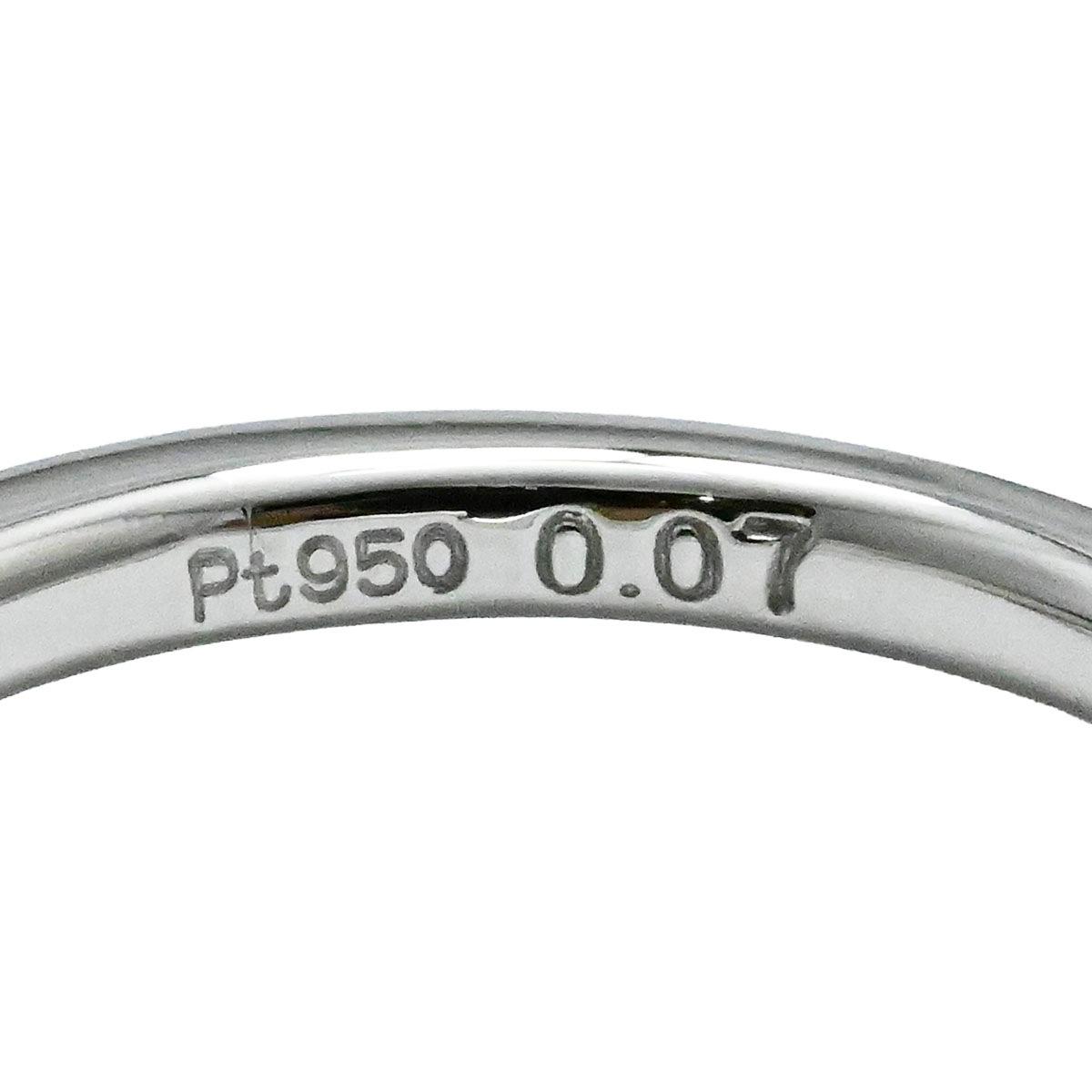 タサキ TASAKI  Pt950 プラチナ ダイヤ0.07ct リング 9号 レディース  3653