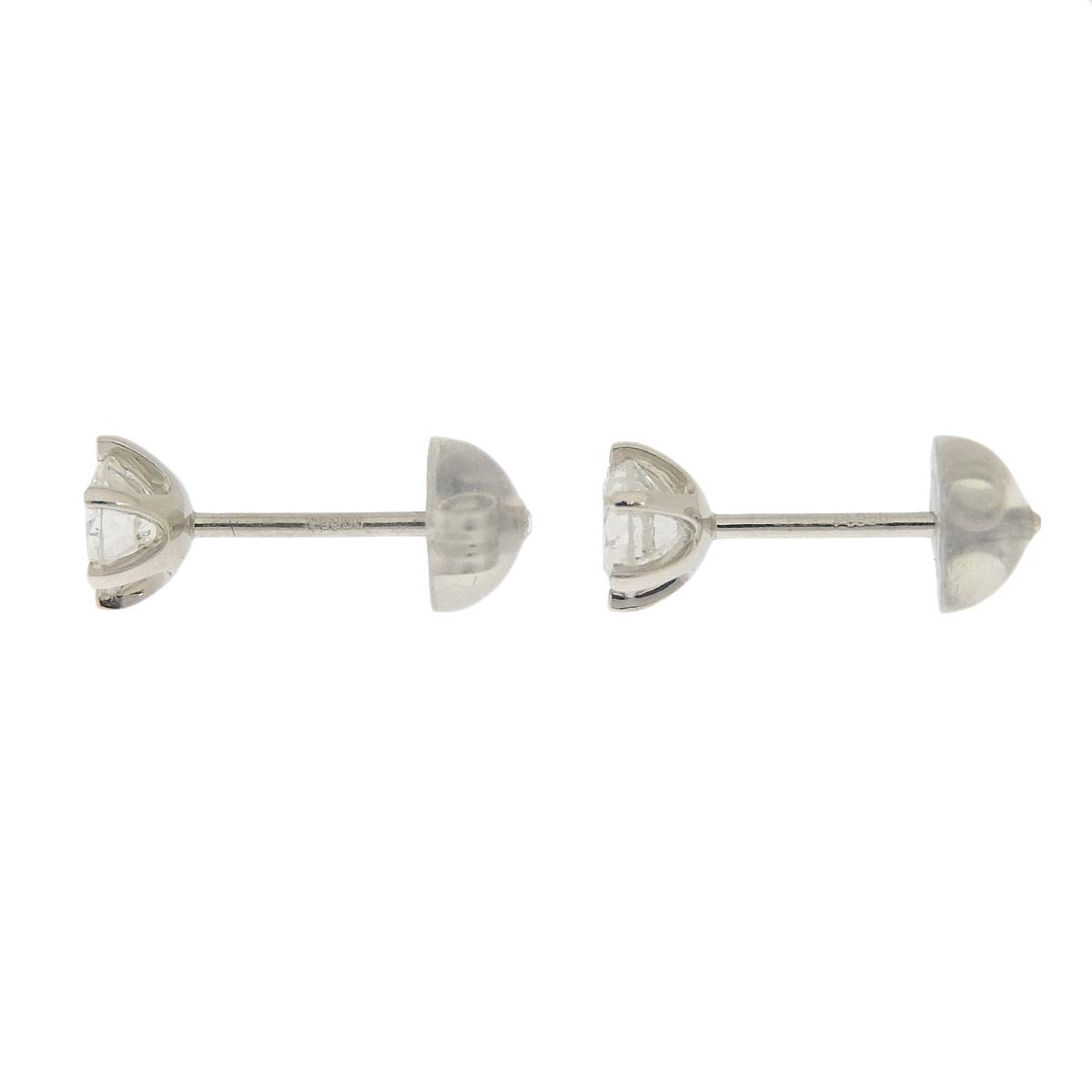 PT900 プラチナ ダイヤモンド0.348ct 0.316ct ピアス 一粒ダイヤモンド ピアス レディース 4551