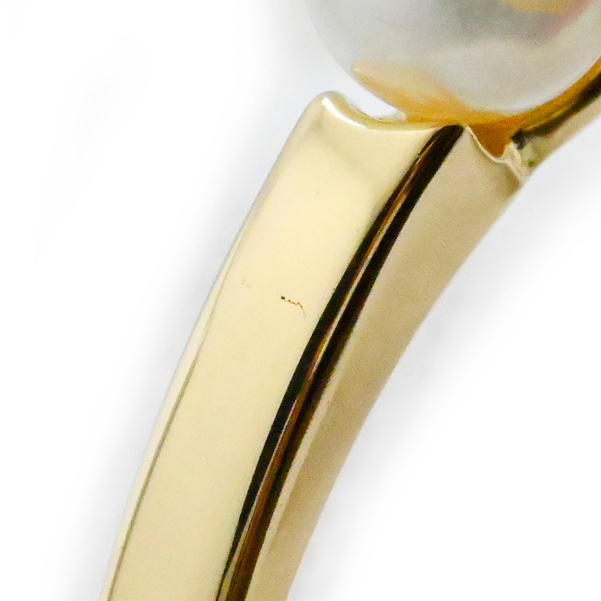 タサキ TASAKI K18YG イエローゴールド ベビーパール リング サイズ18号 レディース  3845