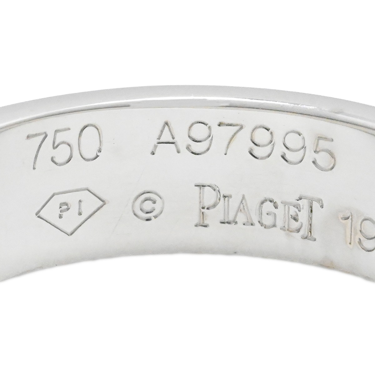 ピアジェ PIAGET 750WG ホワイトゴールド ポセションリング サイズ53 レディース  2046