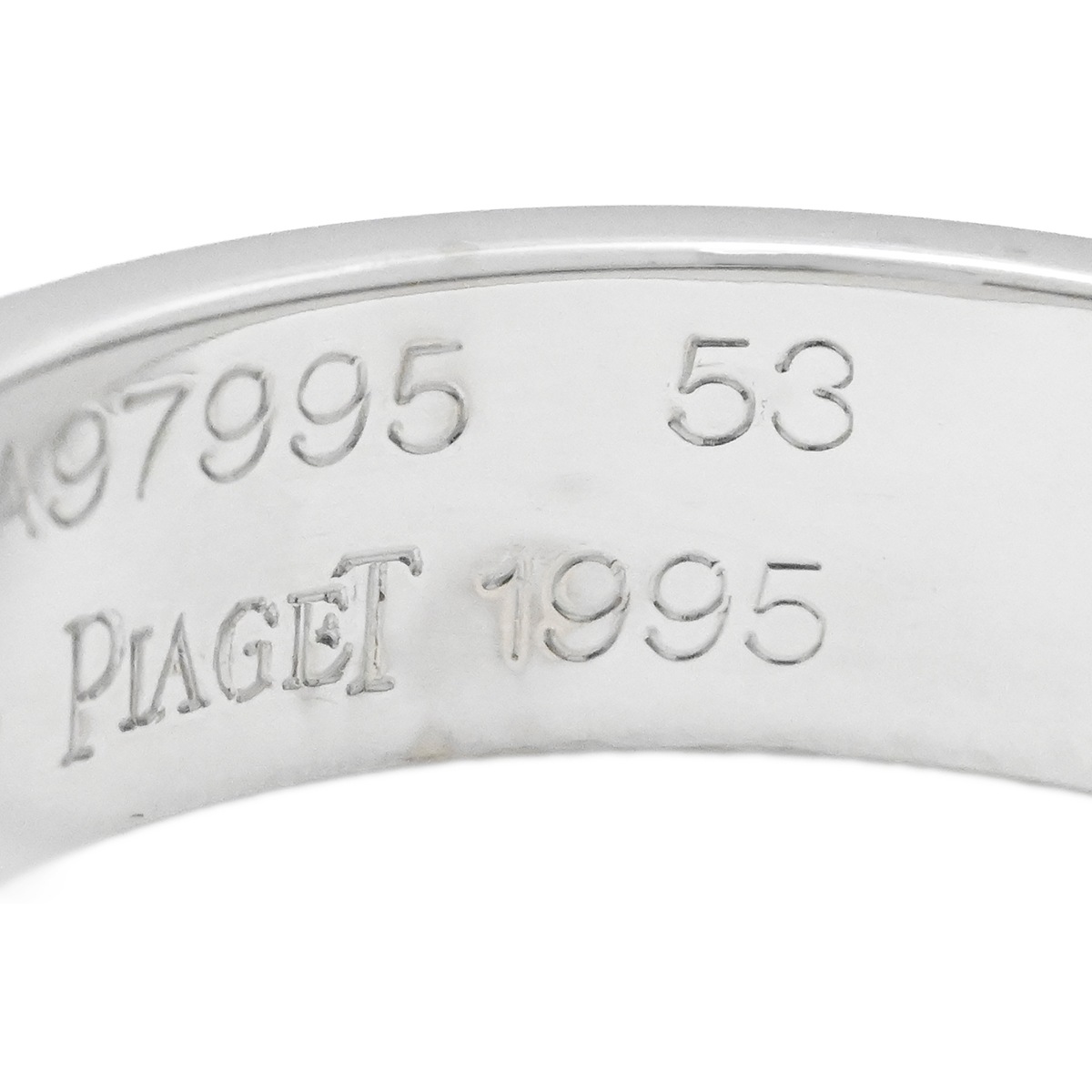 ピアジェ PIAGET 750WG ホワイトゴールド ポセションリング サイズ53 レディース  2046