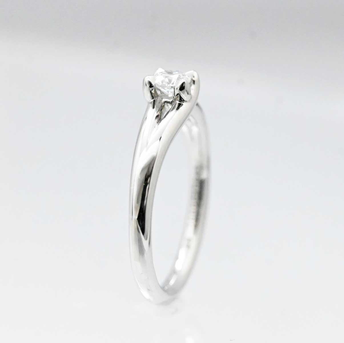 ショーメ CHAUMET リアンソリテール リング ＰT950 プラチナ ダイヤ 49号 レディース 3039