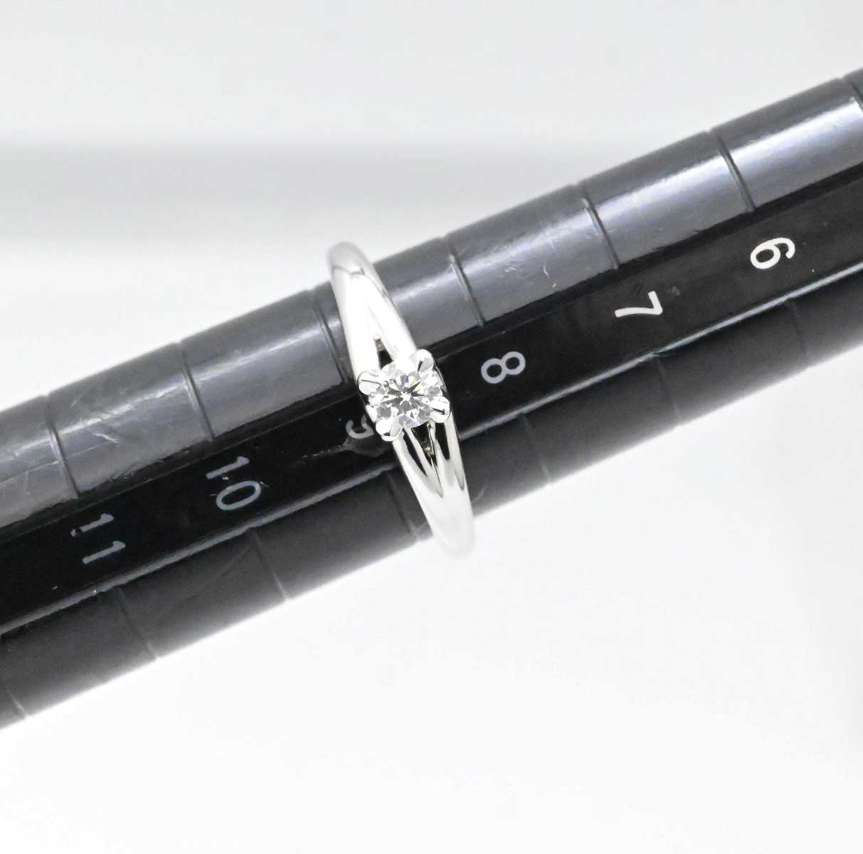 ショーメ CHAUMET リアンソリテール リング ＰT950 プラチナ ダイヤ 49号 レディース 3039