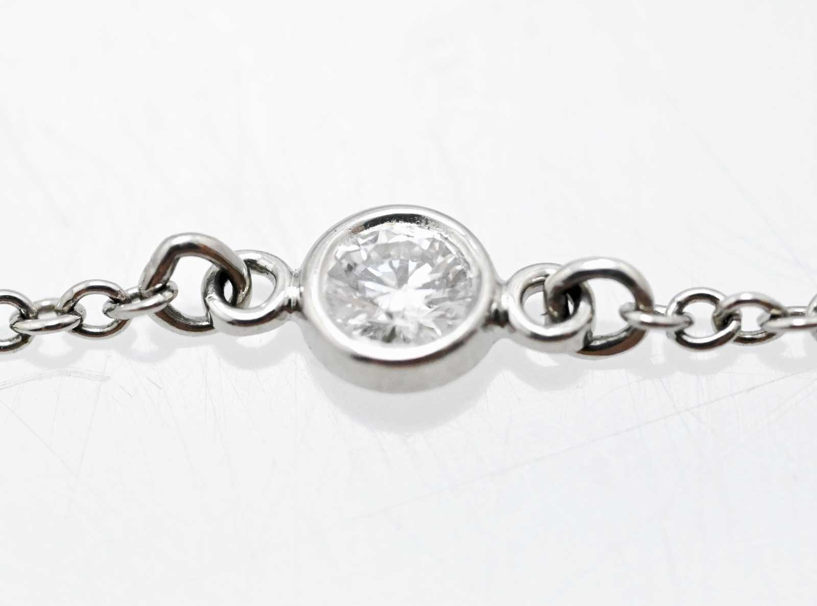 ティファニー TIFFANY & Co. Pt950 ダイア３P バイヤザード ブレスレット レディース アクセサリー  3270