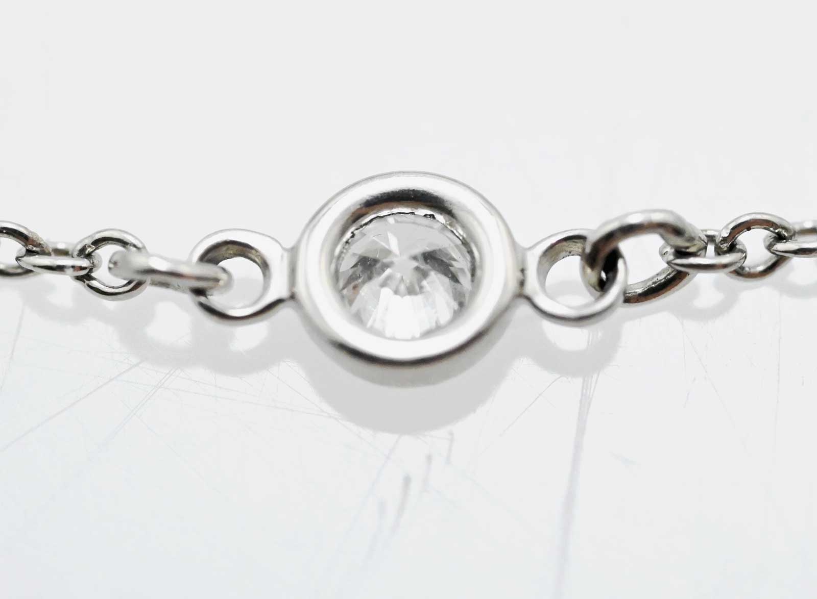 ティファニー TIFFANY & Co. Pt950 ダイア３P バイヤザード ブレスレット レディース アクセサリー  3270