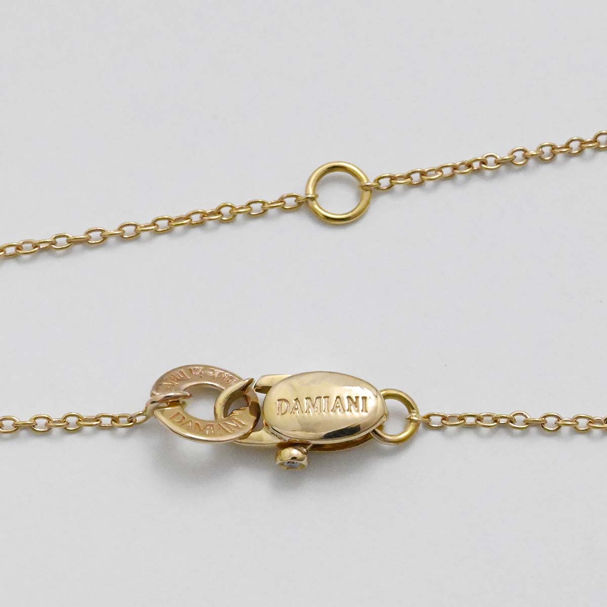 ダミアーニ DAMIANI 750PG ピンクゴールド ダイヤ クオーリロゴ ハート ネックレス レディース  3658