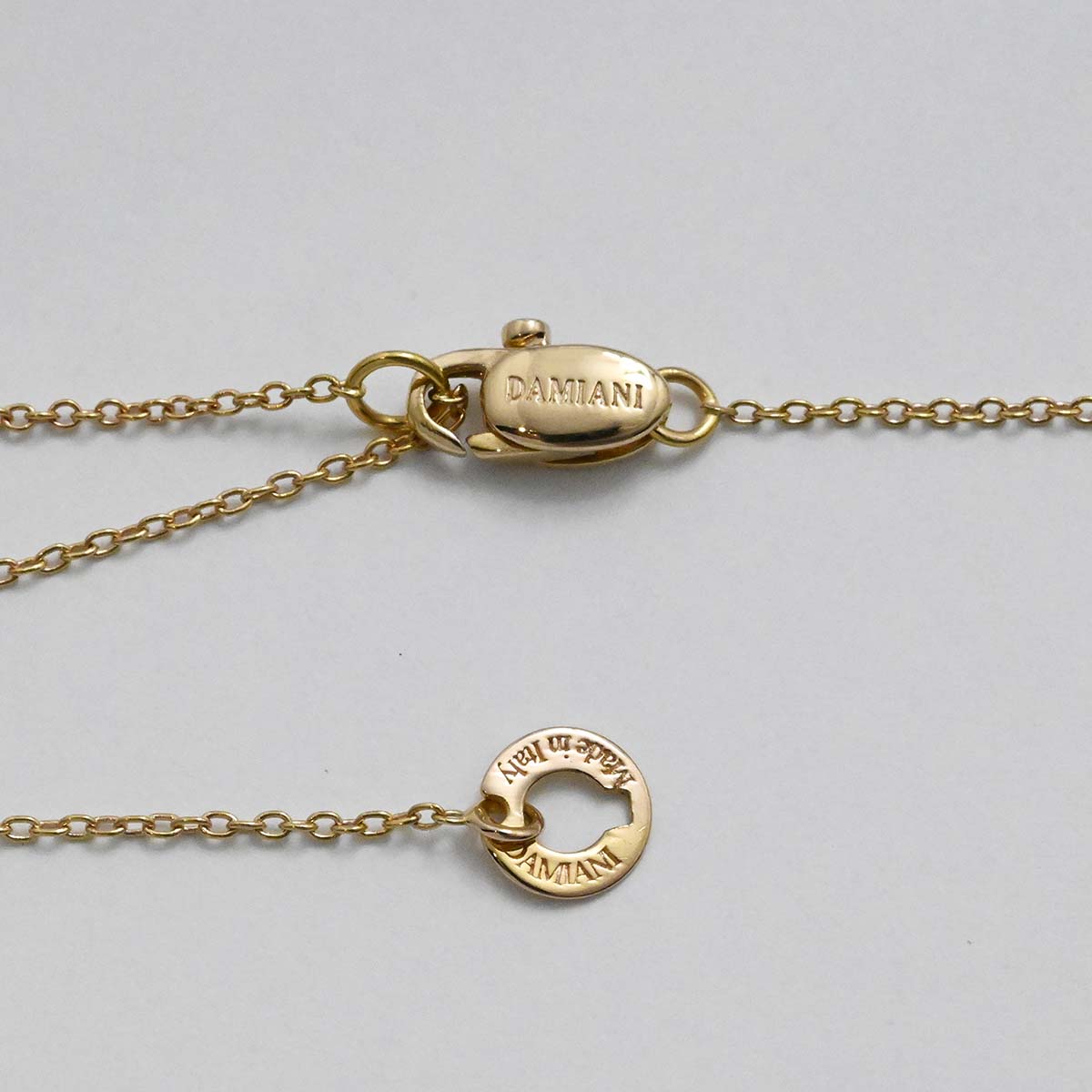 ダミアーニ DAMIANI 750PG ピンクゴールド ダイヤ クオーリロゴ ハート ネックレス レディース  3658