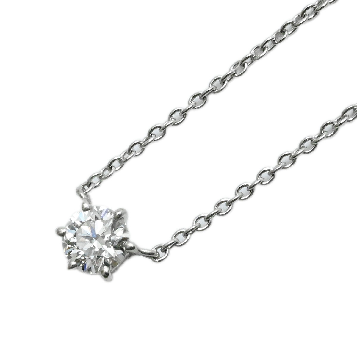 ポンテヴェキオ PONTE VECCHIO PT999 PT850 プラチナ ダイヤ0.190ct ネックレス レディース  3710
