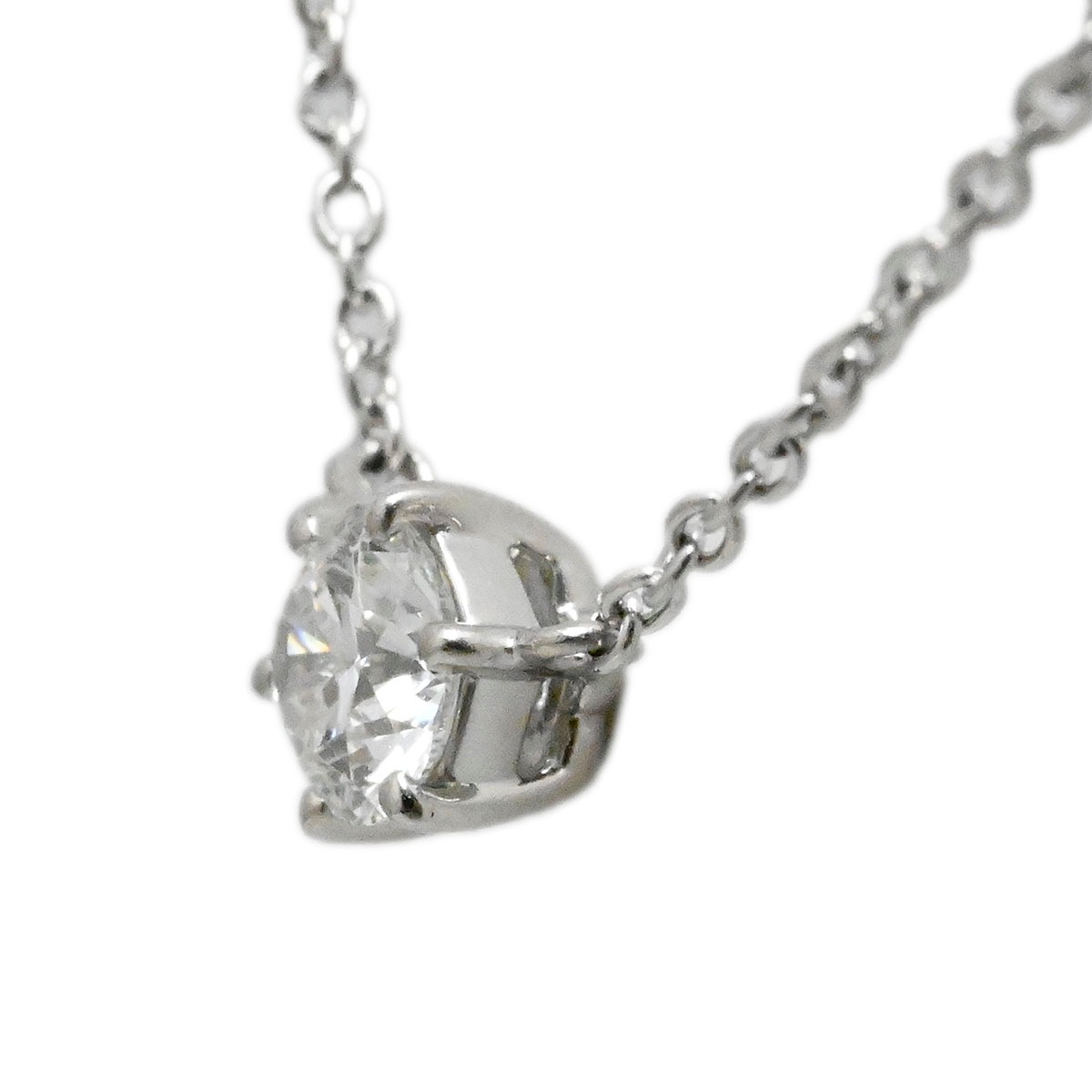 ポンテヴェキオ PONTE VECCHIO PT999 PT850 プラチナ ダイヤ0.190ct ネックレス レディース  3710