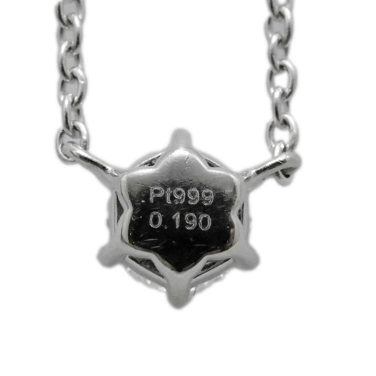 ポンテヴェキオ PONTE VECCHIO PT999 PT850 プラチナ ダイヤ0.190ct ネックレス レディース  3710