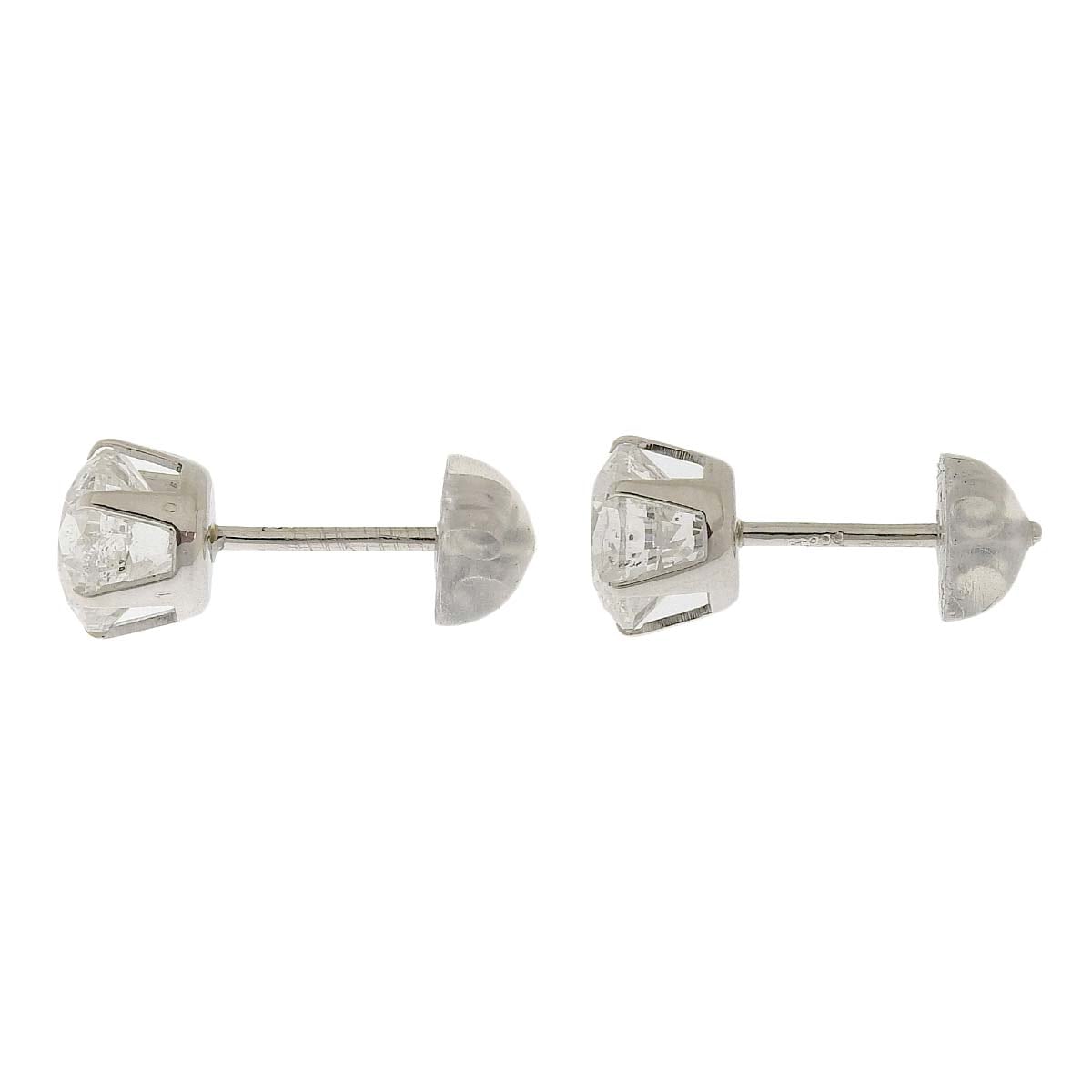 PT900 プラチナ ダイヤモンド1.054ct 1.003ct ピアス 一粒ダイヤモンド ピアス レディース 4553