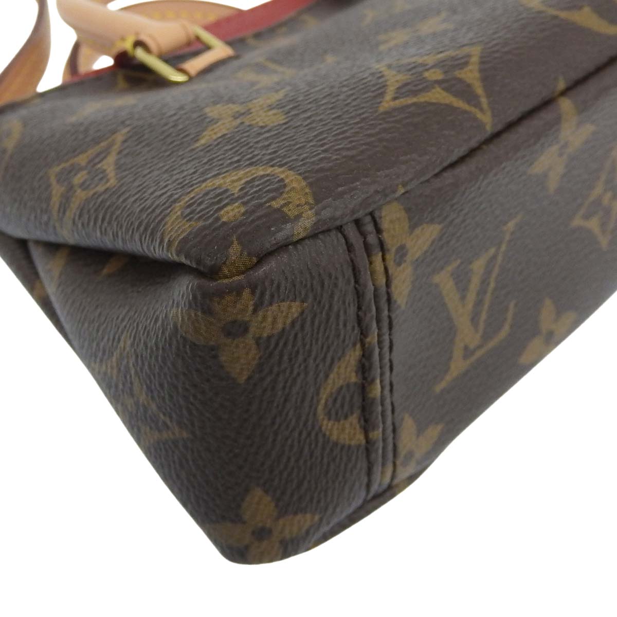 ルイヴィトン LOUIS VUITTON モノグラム ナノパラス ショルダーバッグ ななめ掛け ミニ ポシェット スリーズ レッド レディース M61254 4746