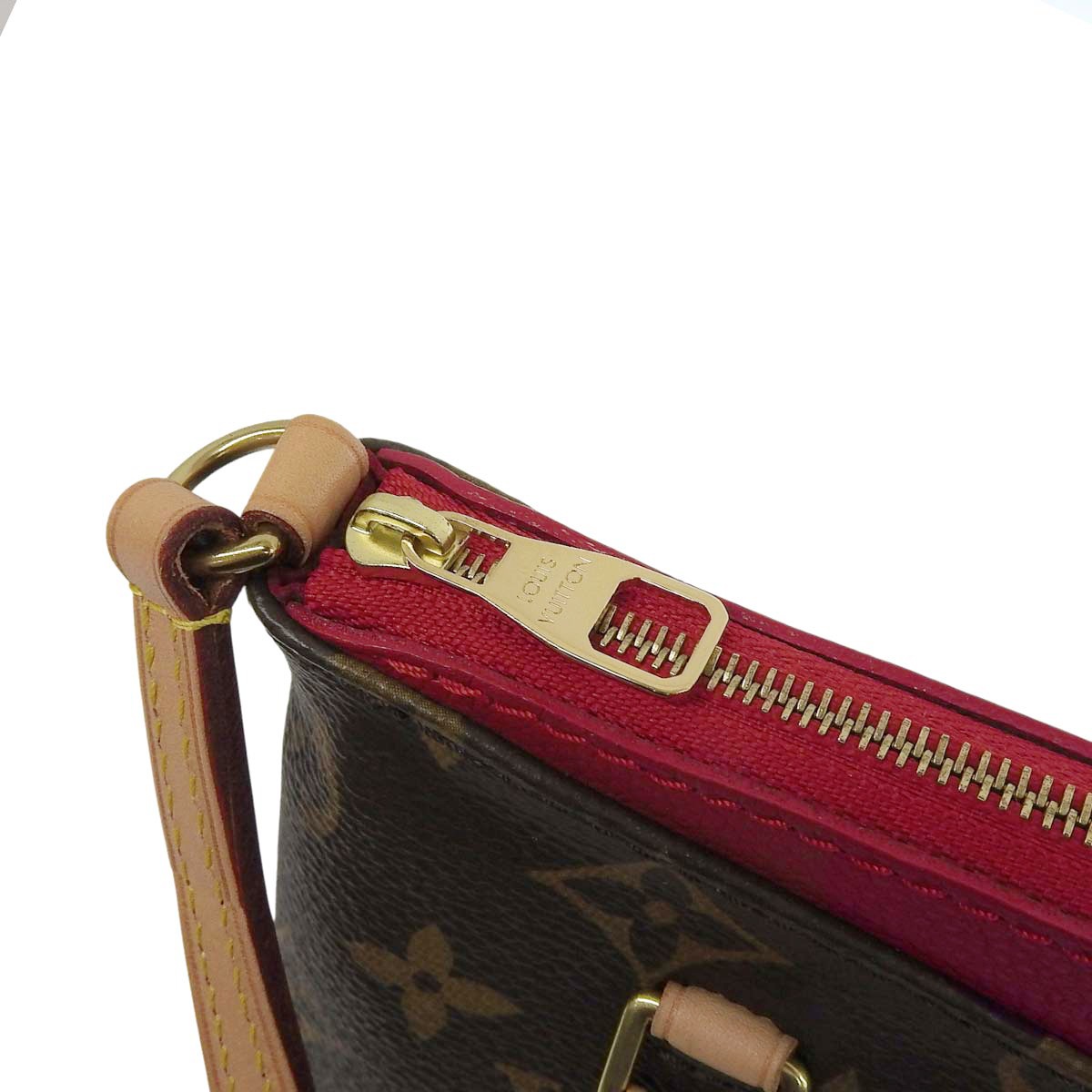 ルイヴィトン LOUIS VUITTON モノグラム ナノパラス ショルダーバッグ ななめ掛け ミニ ポシェット スリーズ レッド レディース M61254 4746