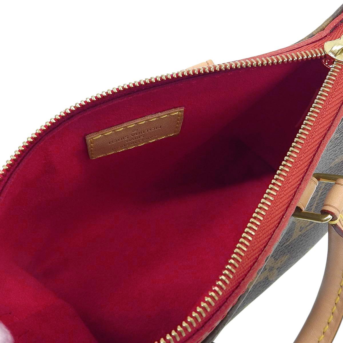 ルイヴィトン LOUIS VUITTON モノグラム ナノパラス ショルダーバッグ ななめ掛け ミニ ポシェット スリーズ レッド レディース M61254 4746