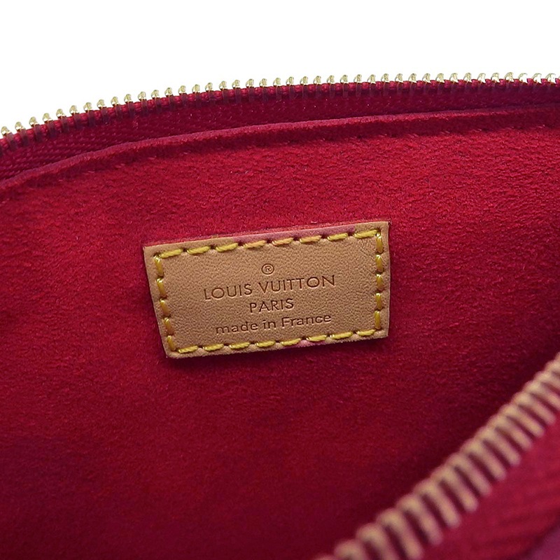 ルイヴィトン LOUIS VUITTON モノグラム ナノパラス ショルダーバッグ ななめ掛け ミニ ポシェット スリーズ レッド レディース M61254 4746