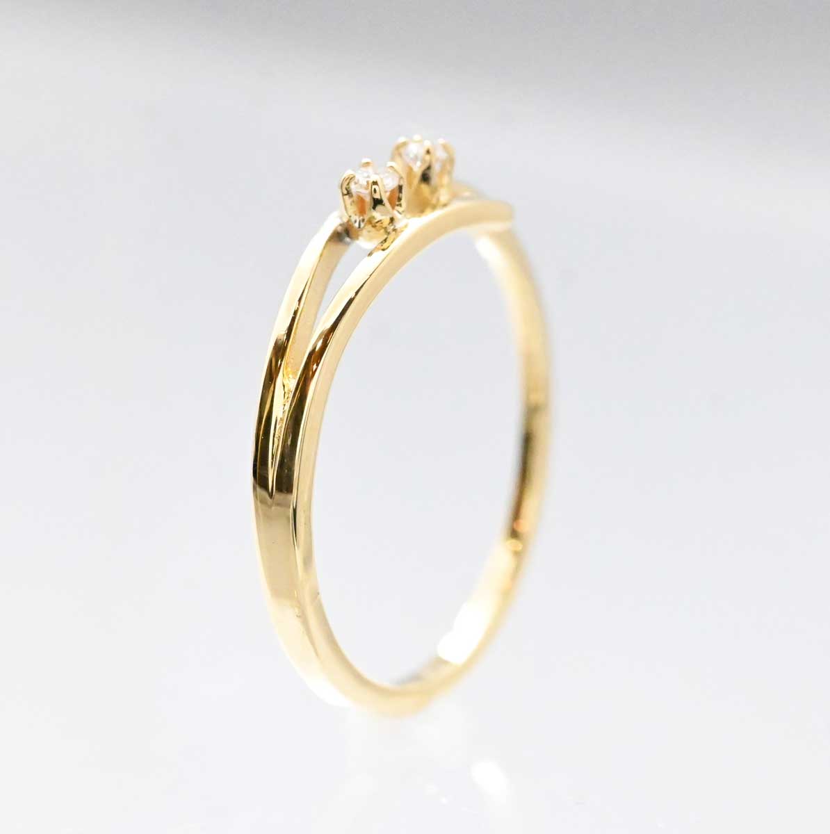 ミキモト MIKIMOTO K18YG イエローゴールドダイヤ 11.5号 レディース 3041