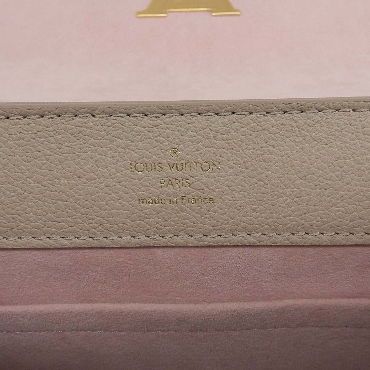 ルイヴィトン LOUIS VUITTON ロックミー エヴァー ミニ 2WAY ななめ掛け グレインカーフレザー グレージュ ゴールド金具 レディース M21052 4747