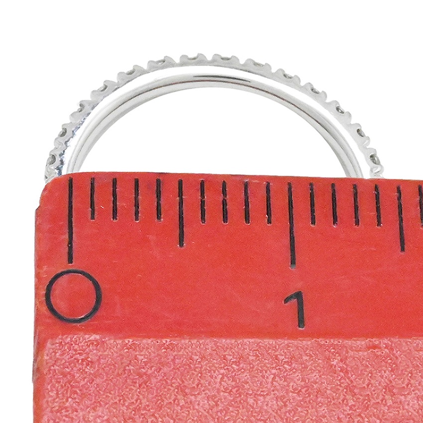 スタージュエリー STAR JEWELRY K18WG ホワイトゴールド ダイヤ0.08ct ピンキーリング サイズ２号近辺 レディース  2043