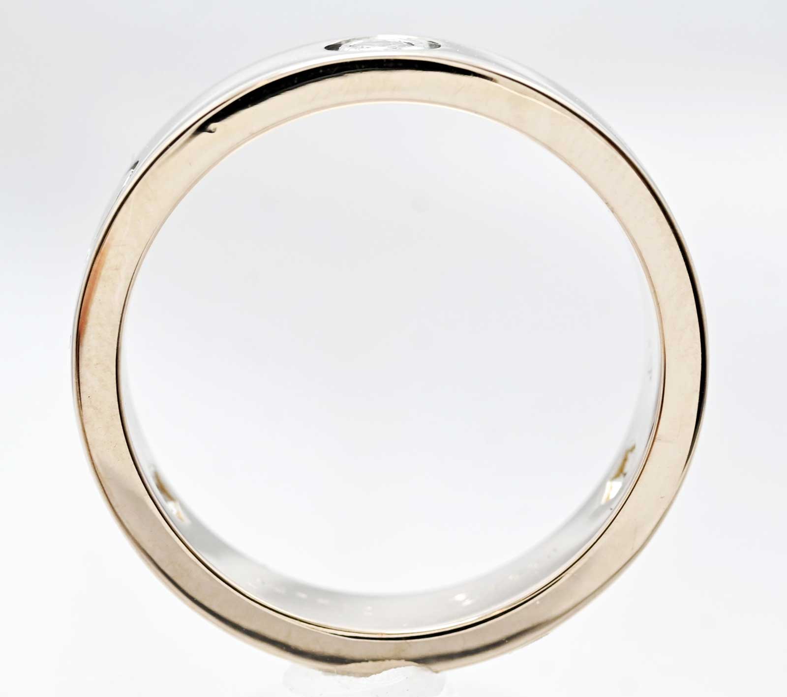 カルティエ Cartier 750WG ホワイトゴールド ハーフダイヤ ラブリング