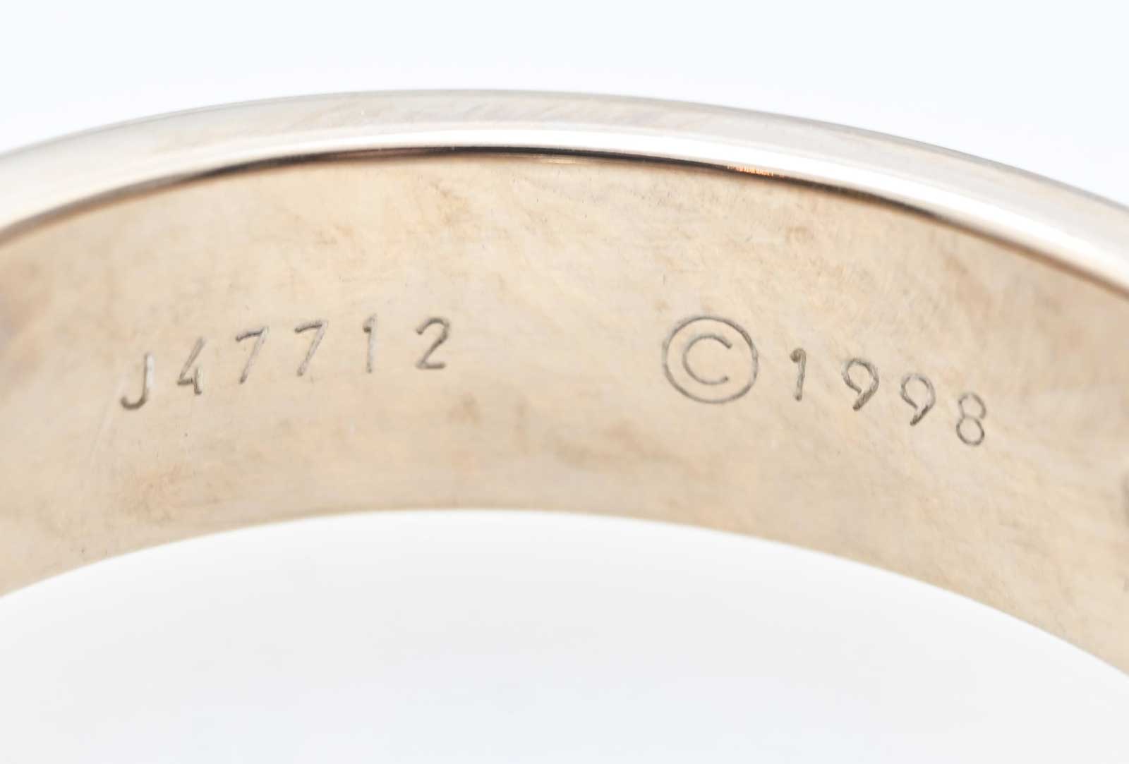 カルティエ Cartier 750WG ホワイトゴールド ハーフダイヤ ラブリング 