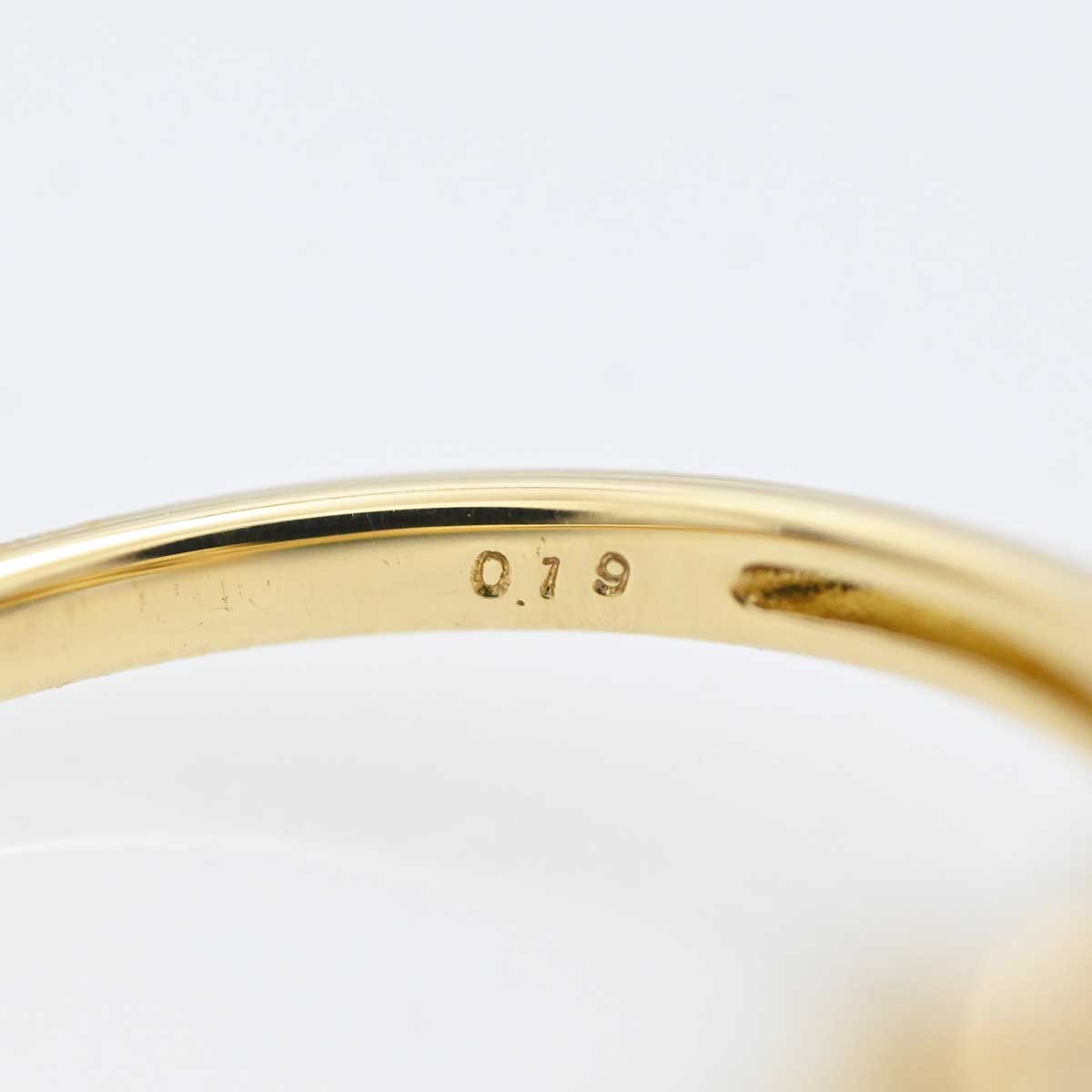 ポンテヴェキオ PONTE VECCHIO K18YG イエローゴール ダイア0.19ct シェル リボン リング レディース アクセサリー  3273