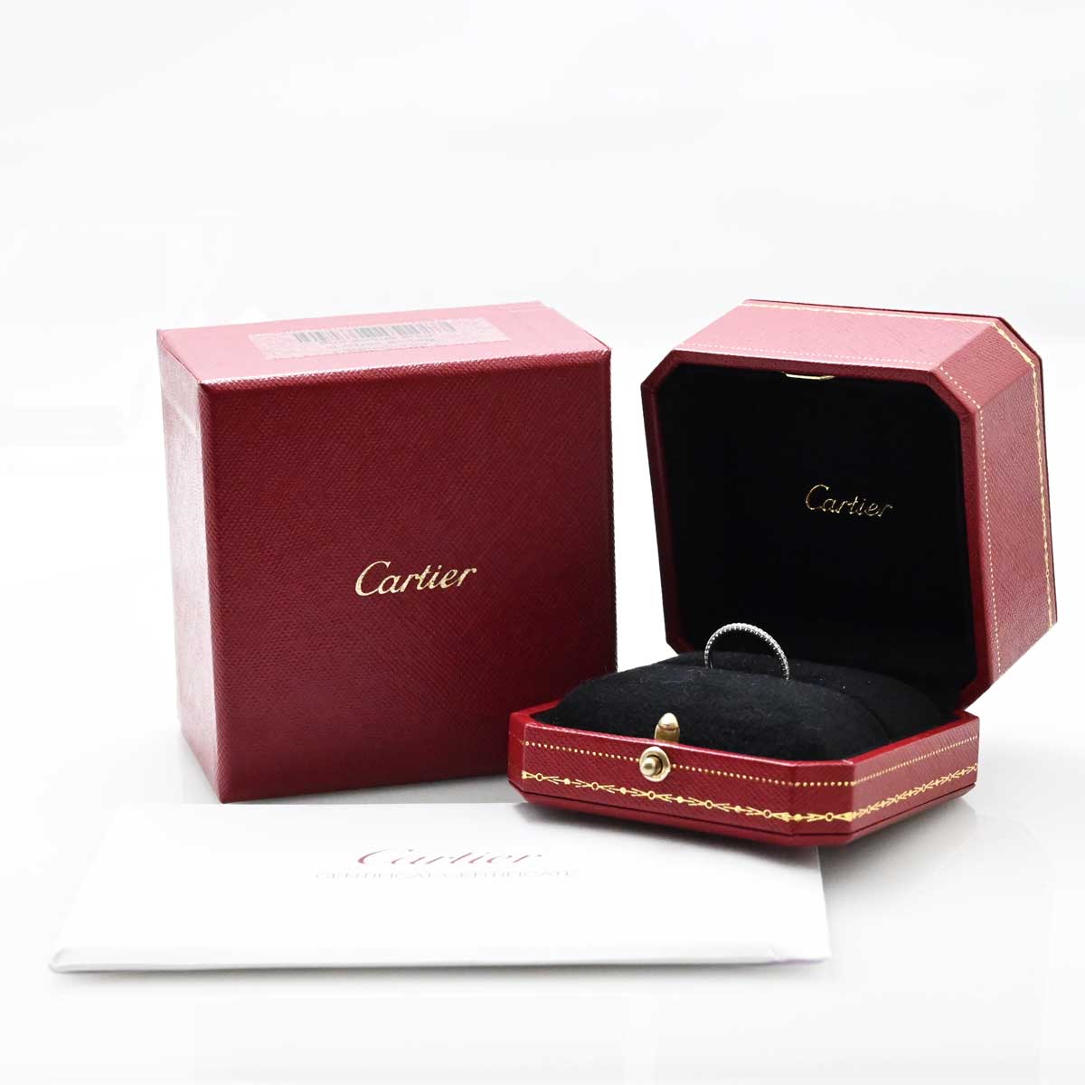カルティエ CARTIER 750WG ホワイトゴールド エタンセル ドゥ カルティエウエディング リング 48号 レディース  3413