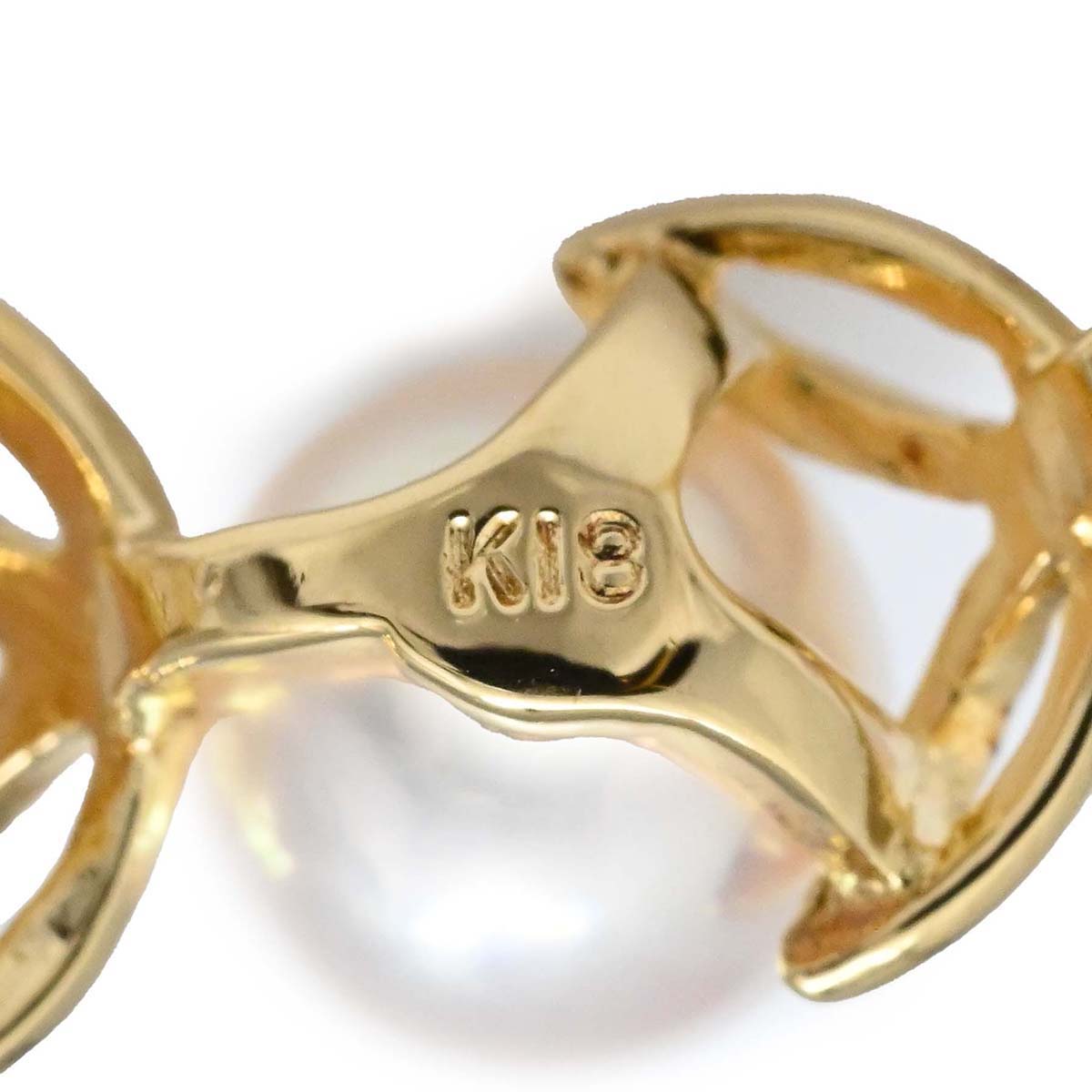 ミキモト MIKIMOTO K18YG イエローゴールド パール ネックレス レディース  3561