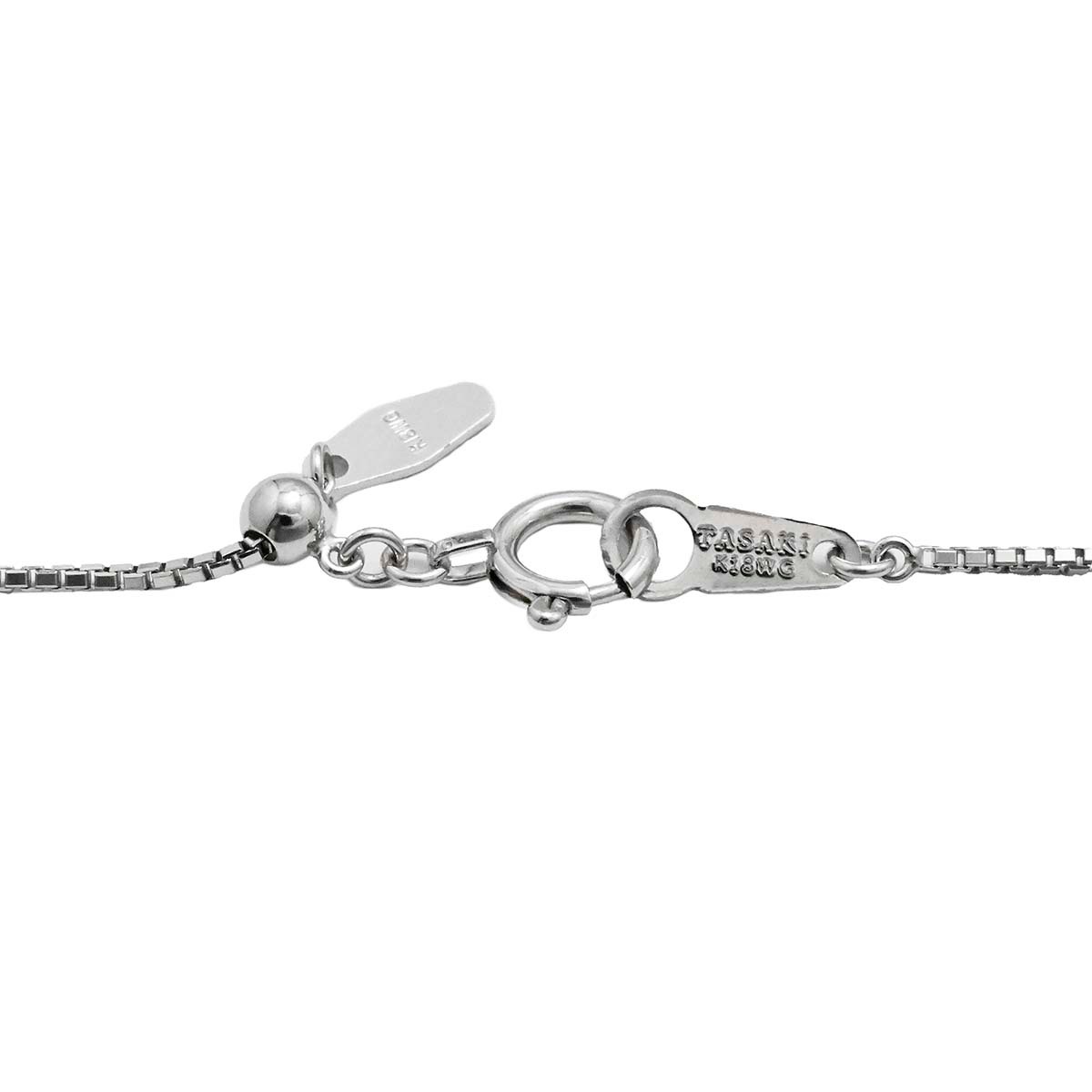 タサキ TASAKI K18WG ホワイトゴールド ダイヤ 0.19ct ネックレス レディース  3660