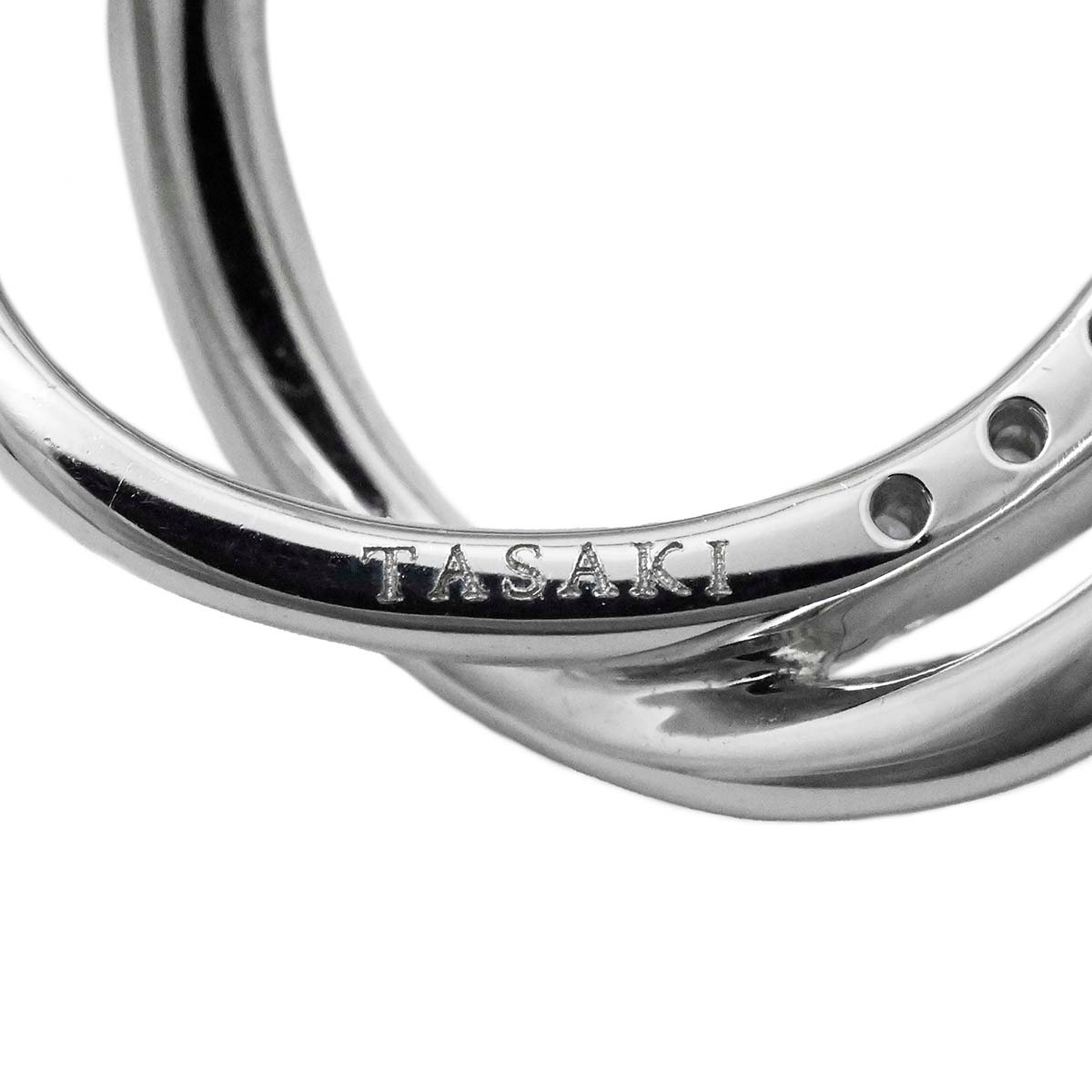 タサキ TASAKI K18WG ホワイトゴールド ダイヤ 0.19ct ネックレス レディース  3660