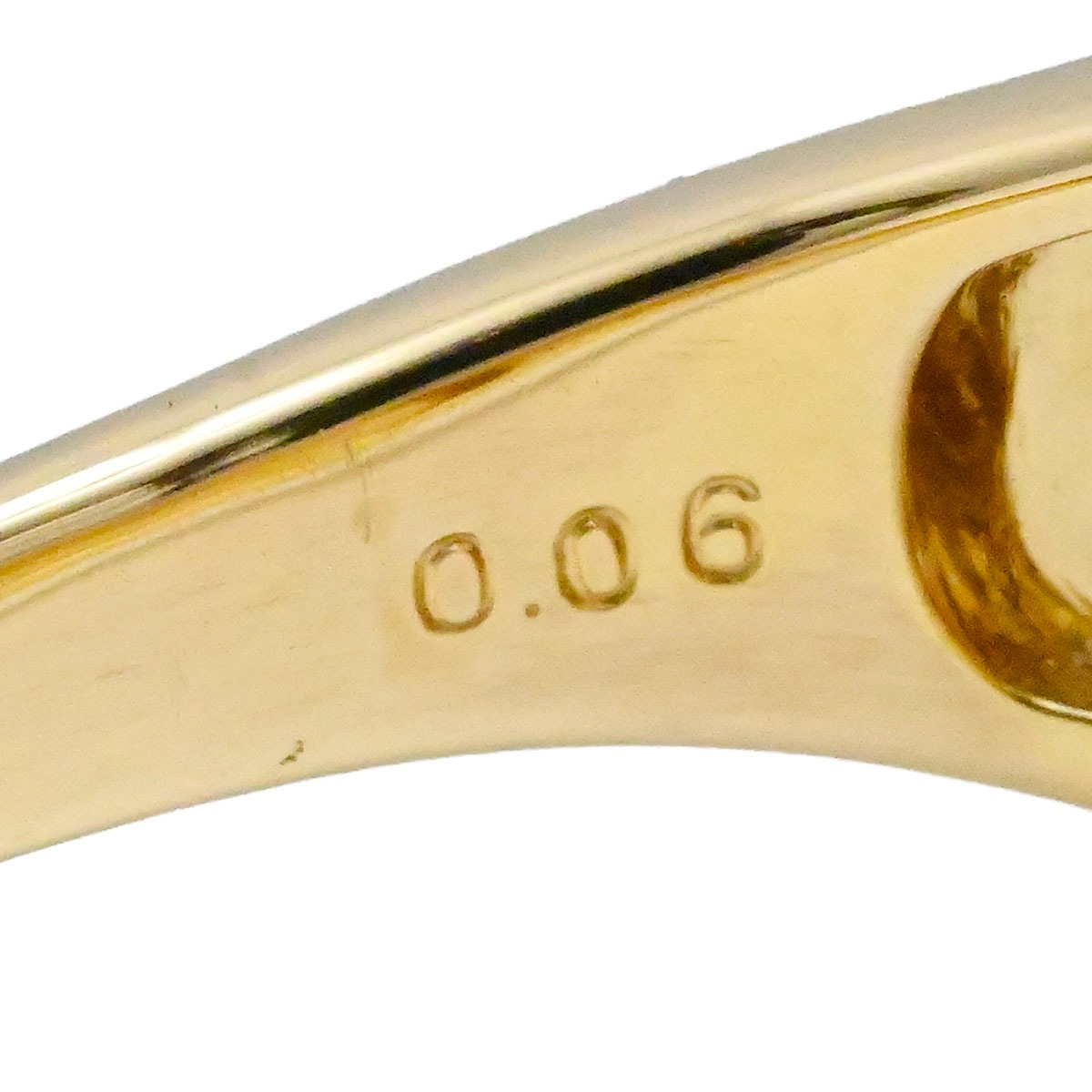 タサキ TASAKI K18YG イエローゴールド ガーネット5.29ct ダイヤ0.06ct リング 指輪 サイズ17号 レディース  3849