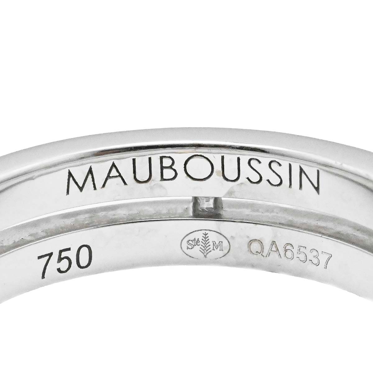 モーブッサン MAUBOUSSIN 750YG 750WG イエローゴールド ホワイトゴールド フルダイヤ スプティルエテルニテ リング 11.5号 レディース  3713