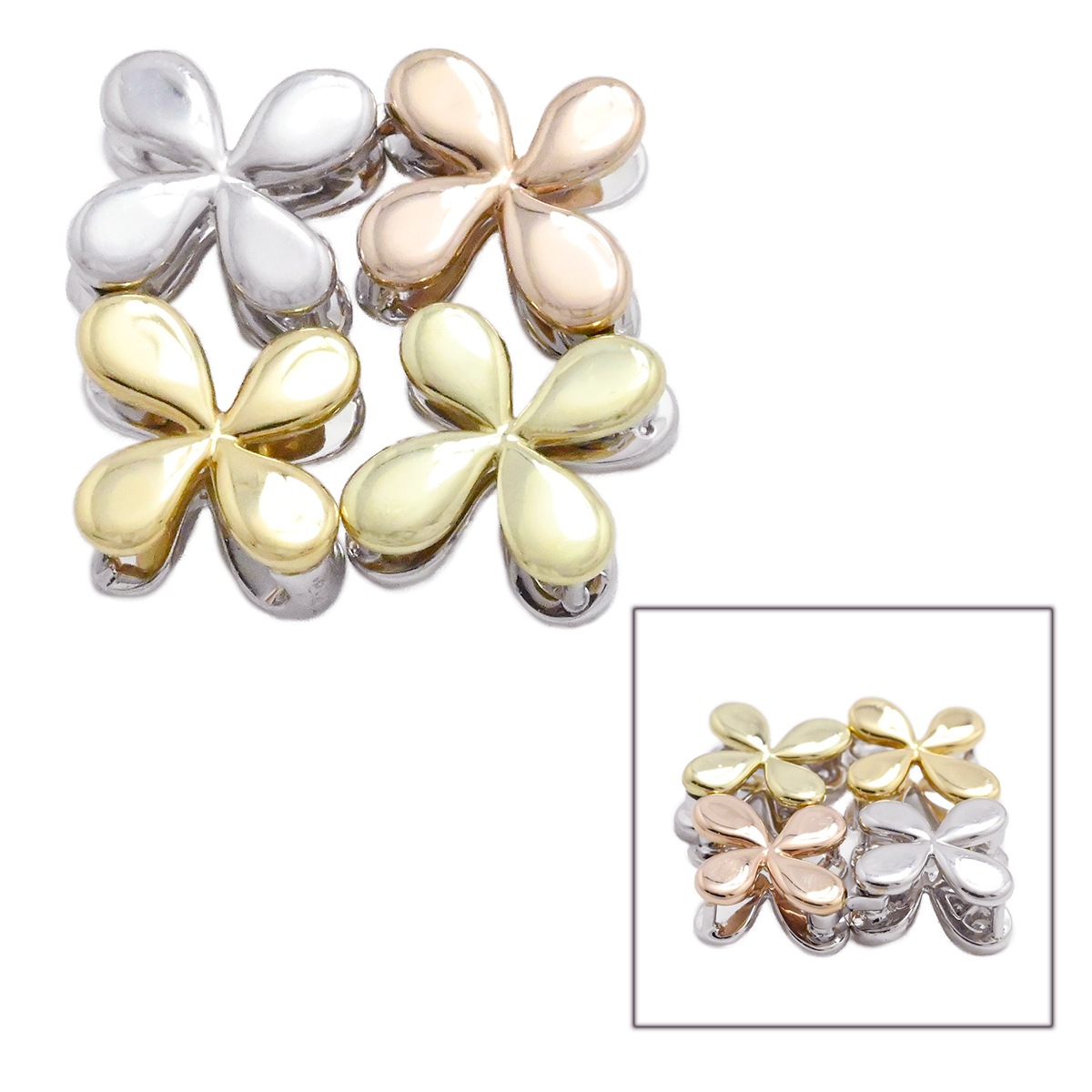 ミキモト MIKIMOTO K18YG PG WG イエローピンクホワイト スリーカラー