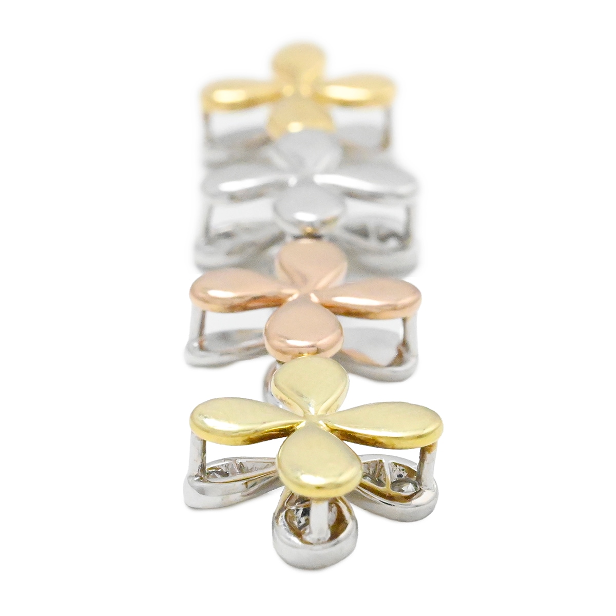ミキモト MIKIMOTO K18YG PG WG イエローピンクホワイト スリーカラー