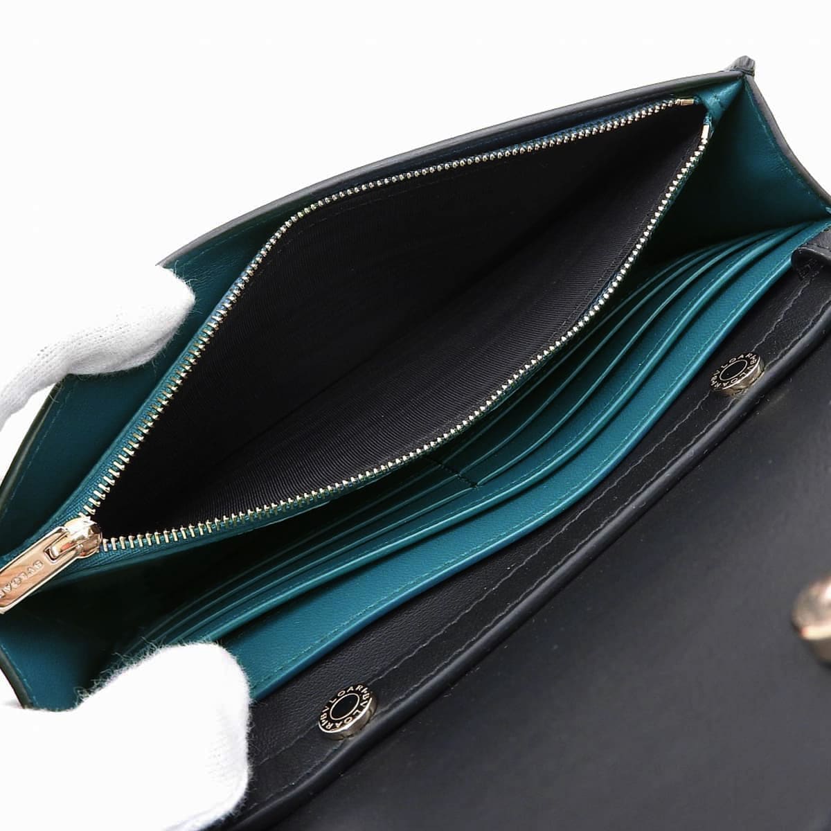 極美品✨BVLGARI ブルガリ インフィニートゥムチェーンウォレット ブルガリ BVLGARI ロゴ インフィニートゥム チェーンウォレット ななめ