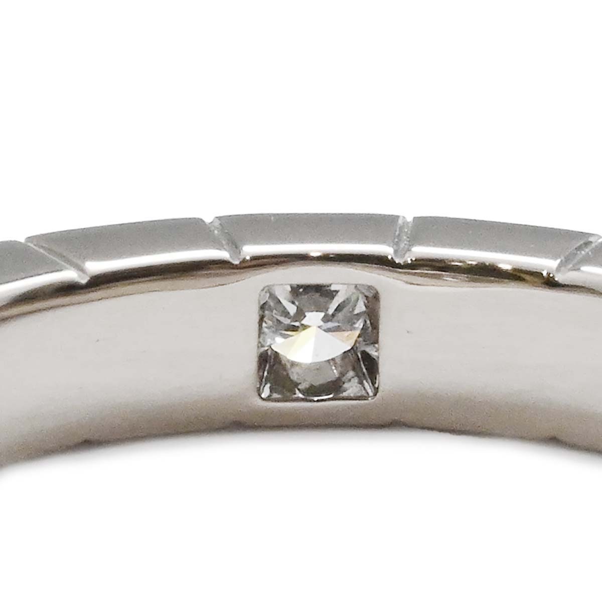 カルティエ CARTIER 750WG ホワイトゴールド ダイヤ1P ラニエール リング サイズ49 レディース  3563