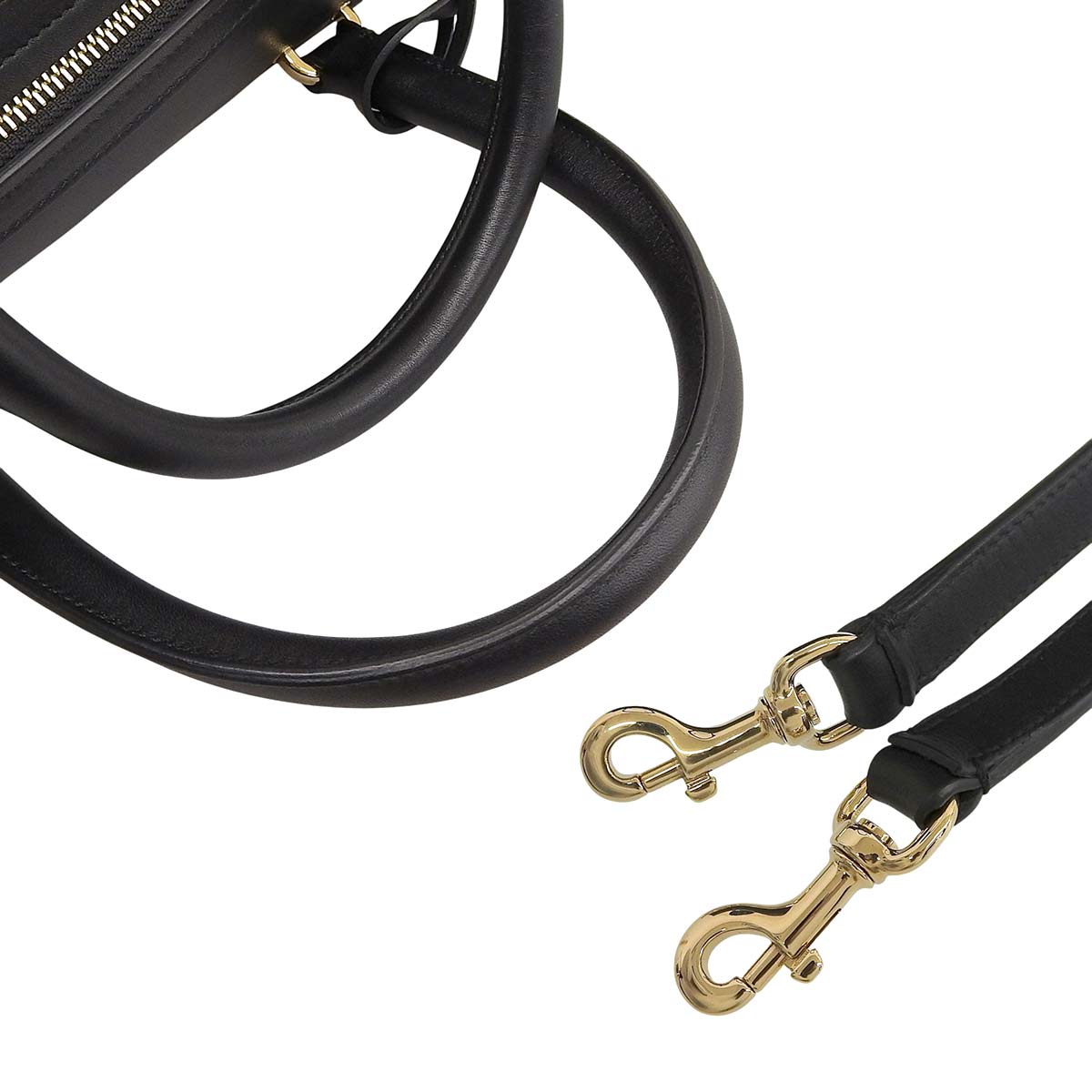 フェラガモ FERRAGAMO ガンチーニ 2WAYボストンバッグ ハンドバッグ ショルダー ななめ掛け レザー ゴールド金具 ブラック レディース 4704